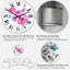 Roses roses sur fond blanc - Horloge murale traditionnelle-1067721691