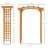7.5FT Wood Garden Arch Trellis, Yellow