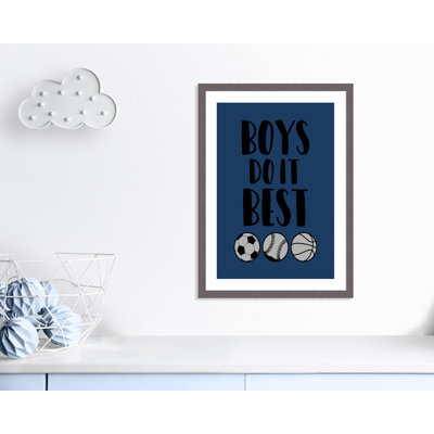 Boys Do It Framed Art