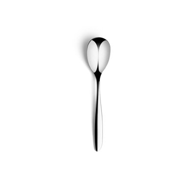 Ensemble de cuillères à dessert en acier inoxydable Nova | 7,6 po, argent, 12 pièces
