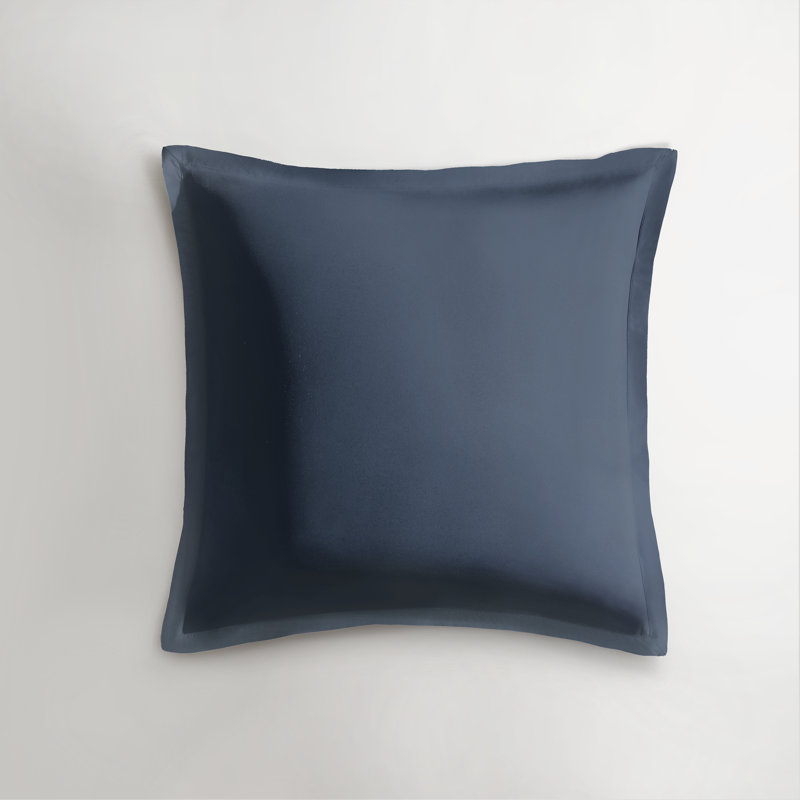Standard Cotton Percale Euro Sham, Slate