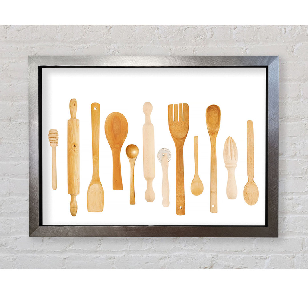 Gerahmtes Leinwandbild Utensils 12