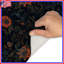 Tapis de bain foncé à motif floral-129133029