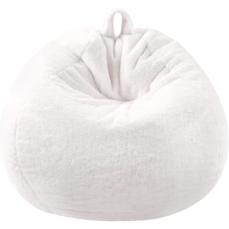 Housse pour fauteuil à billes en fausse fourrure confortable