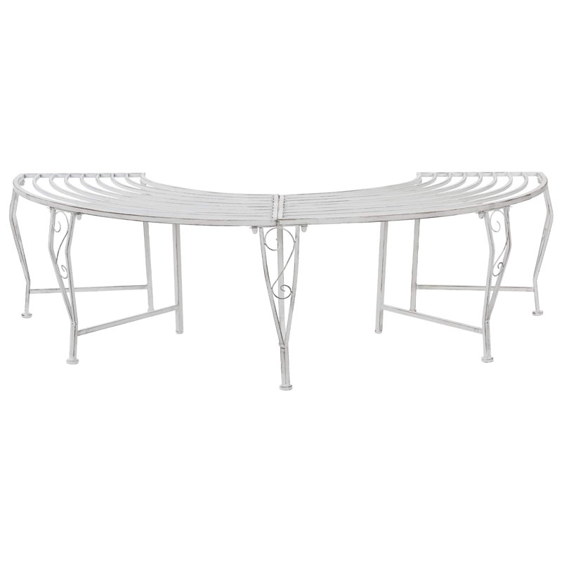 Outdoor Bench, Antique White