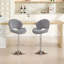 Ensemble de 2 tabourets de bar réglables avec dossier et repose-pieds, chaises de comptoir confortables pour la cuisine et le pub-1476603415