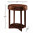 Solid + Manufactured Wood Oval End Table in Chocolate Cherry
