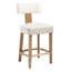 Upholstered 27.7'' Counter Stools With Curved Back And Solid Wood Frame-681657798