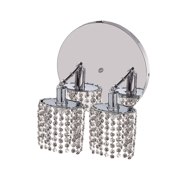 Éclairage pour meuble-lavabo 2 lumières Dempsey, Argent