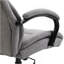 Grande et haute chaise de bureau 500Lbs avec siège large, fauteuil de direction ergonomique avec hauteur réglable, roues pivotantes et finition en lin, gris clair