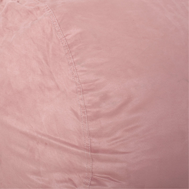 Haricot cylindrique en microfibre 8 pieds Aruba, rose rose, Tissu rose