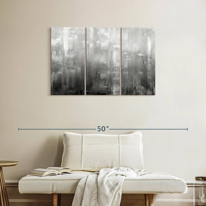 Avery Textural In Grey, 24" H x 38" W