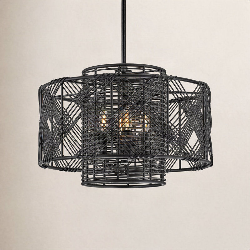 Brooke 4-Light Chandelier, Black