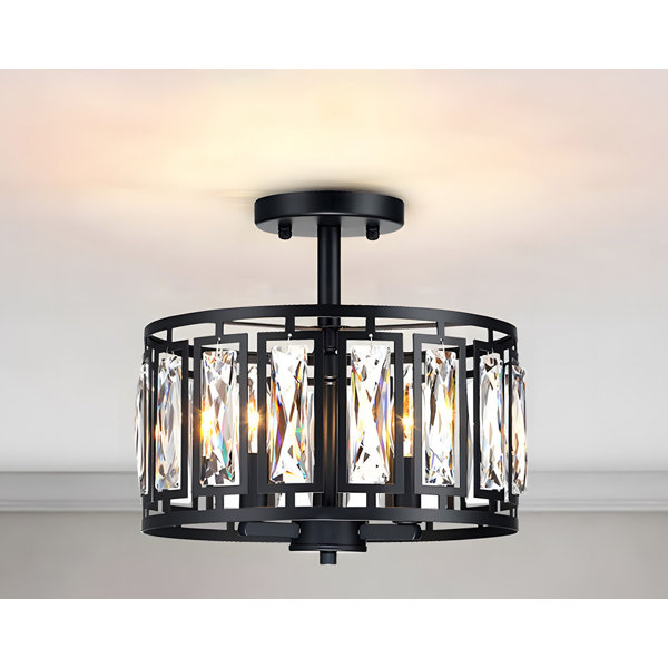 Mercer41 Sharinda 3 - Light Drum Chandelier 