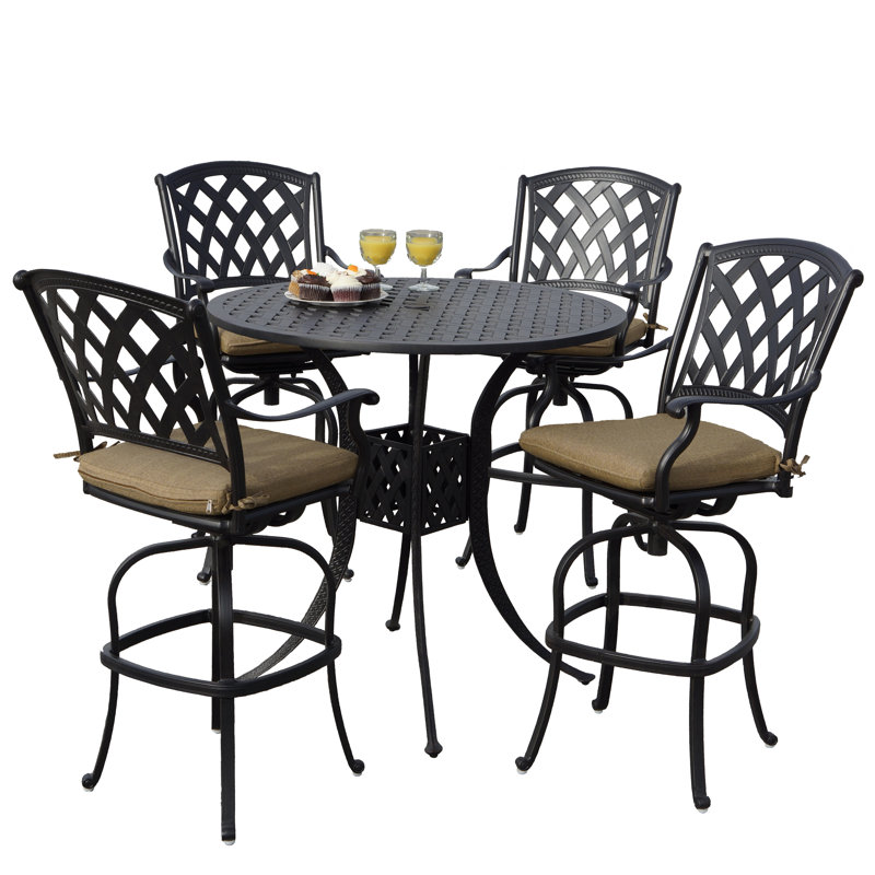 Tabouret de bar avec coussin Campton, 26"