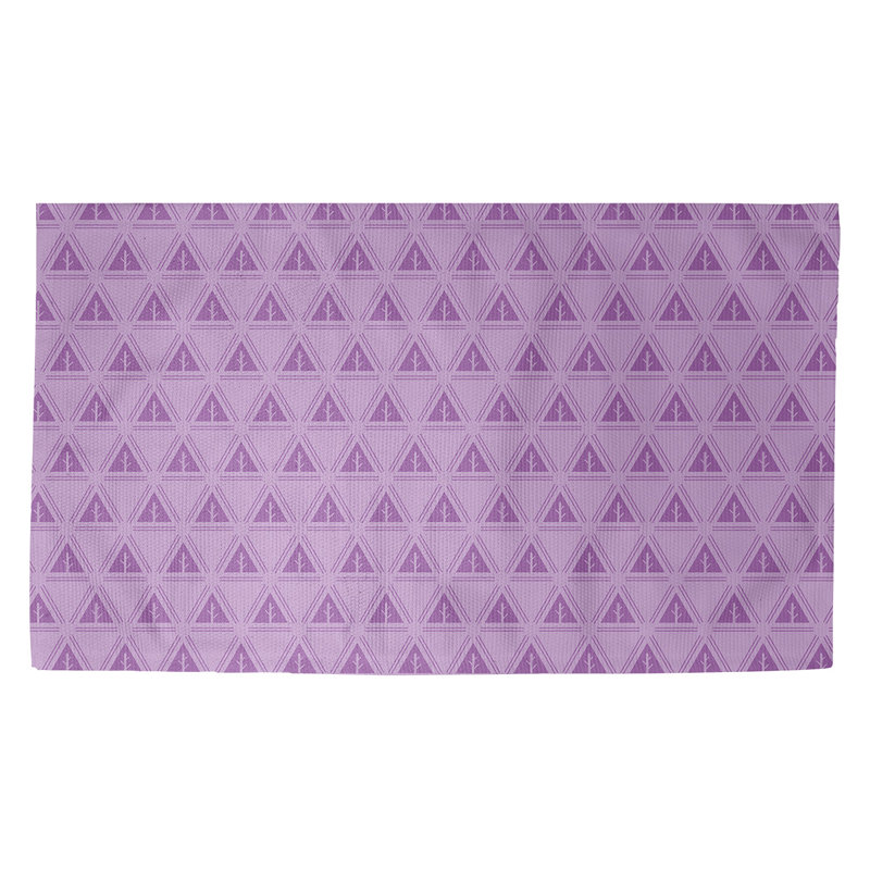 Tapis mauve à motif d'arbres minimalistes Barbra, Rectangle 3 pi x 5 pi