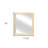 20" Natural Solid Wood Accent Mirror
