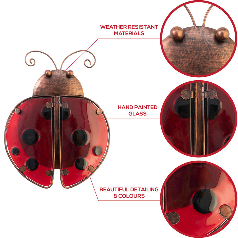 Ladybird Insects Garden Statue