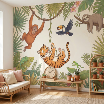 Papier peint jungle tropicale
