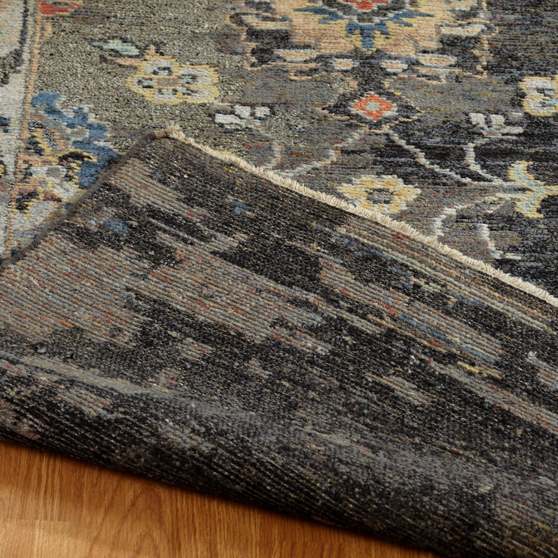 Heritage Bloom Hand Knotted Area Rug, Rectangle 3' x 5'