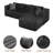 105" L-Shaped Modular Compression Sofa, Plush Upholstery, All-Foam Structure , Vacuum-Packed, Space-Saving for Living Room, Bedroom, Apartment-1247189778-1247189777