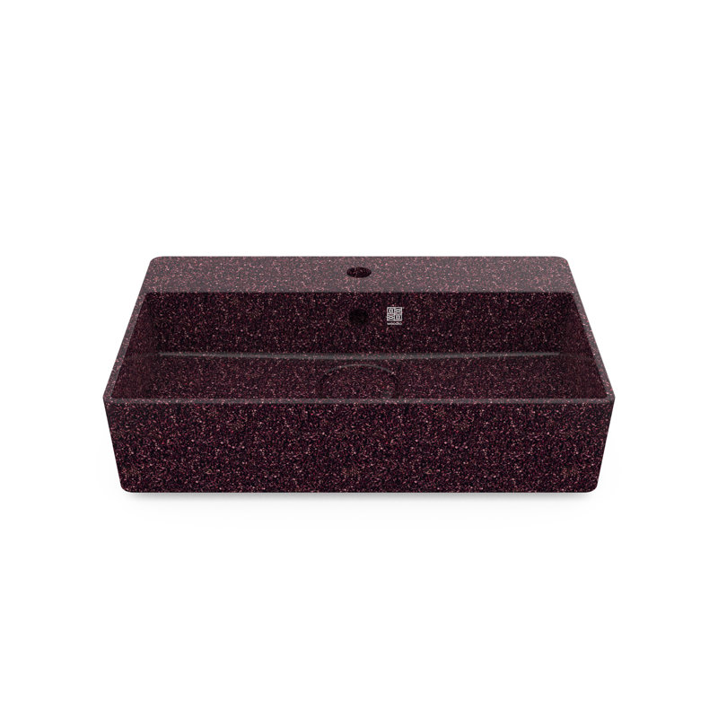 Cube60 23.62'' L Bathroom Sink, Berry