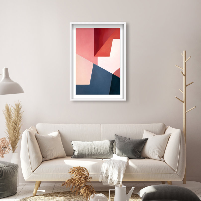Aleranto Shadowbox Abstract Print by Oliver Gal, Black Frame, 10 x 15, 31.5"H x 21.5"W, White Frame