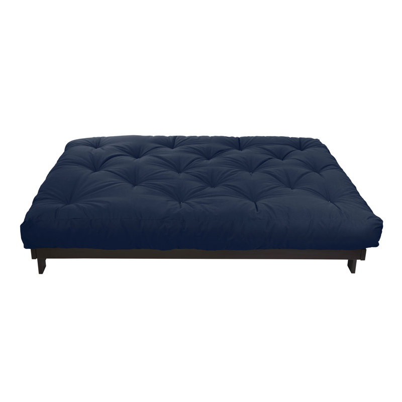Matelas de futon en mousse viscoélastique 8 "Distefano Dual, Bleu marine, Grand