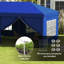Outsunny 3 x 6 m Garden Pop Up Gazebo with Sidewalls Water Resistant Blue