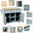 Kitchen Cart with Drop-Leaf Countertop and Internal Storage Racks-38377253