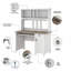 Ensemble de bureau avec bibliothèque et classeur Khadesha-2134512043