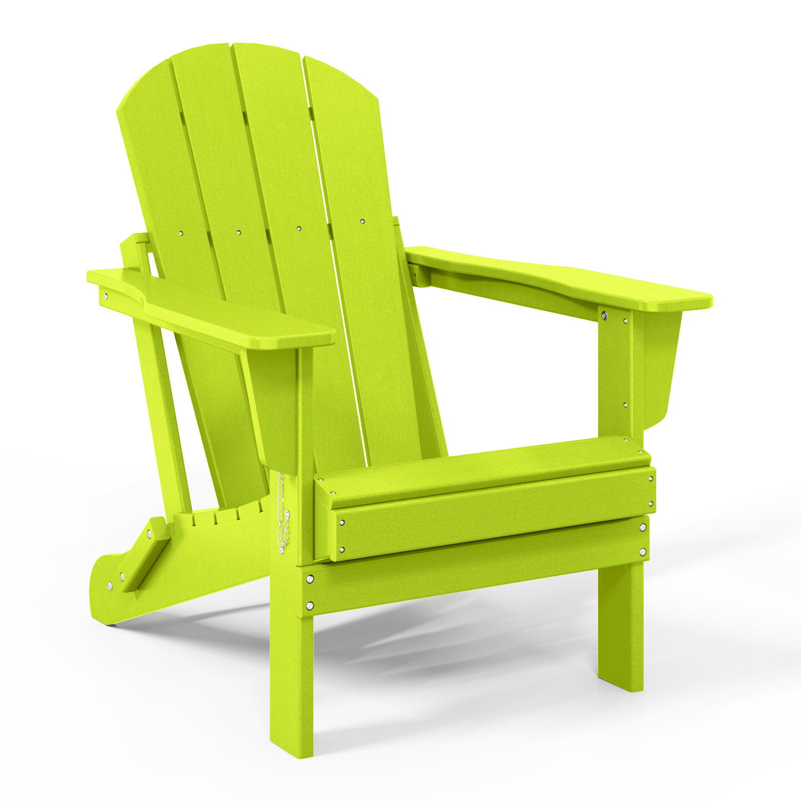 Laguna Foldable Outdoor Adirondack Set, Lime