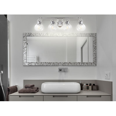 Éclairage pour meuble-lavabo en métal / verre bullé Gilbertson