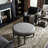 Olympia Round Wooden Ottoman 33.5"