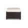 Siesta Key Wicker Outdoor Ottoman with Sunbrella® Cushion