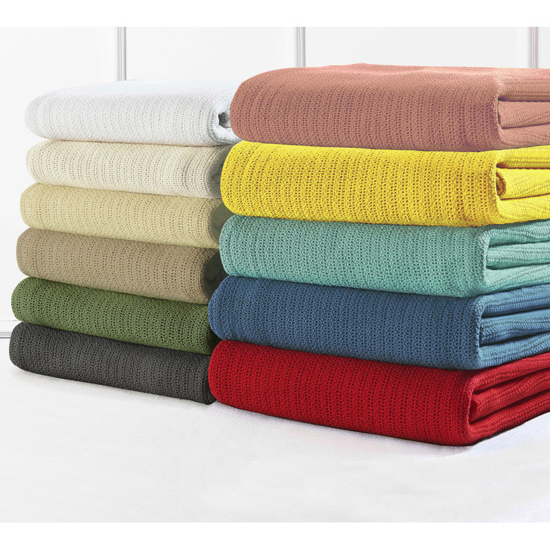 Avanti 100% Cotton Blanket, Twin, Rattan
