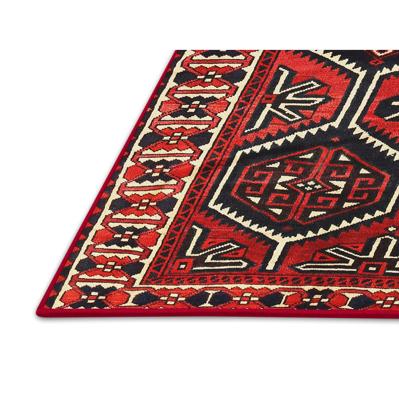 Tapis rouge à motif sud-ouest, Rectangle 2 pi x 3 pi