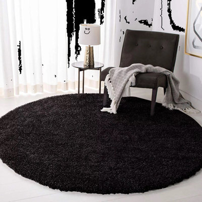 Solid Colour Shag Area Rug