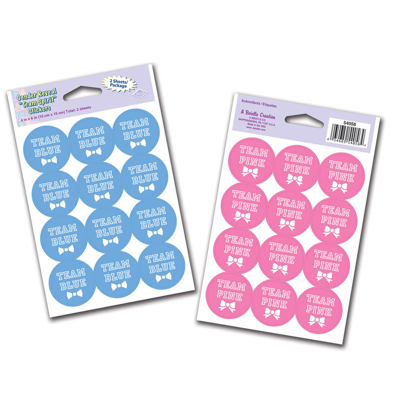 Team Blue/Team Pink Stickers