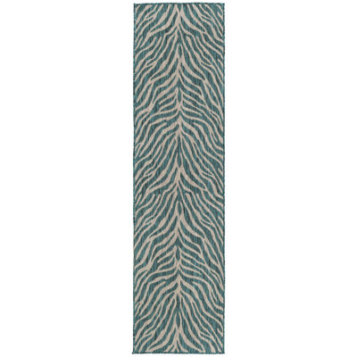 Outdoor Joyous Rug Green-Blue Color