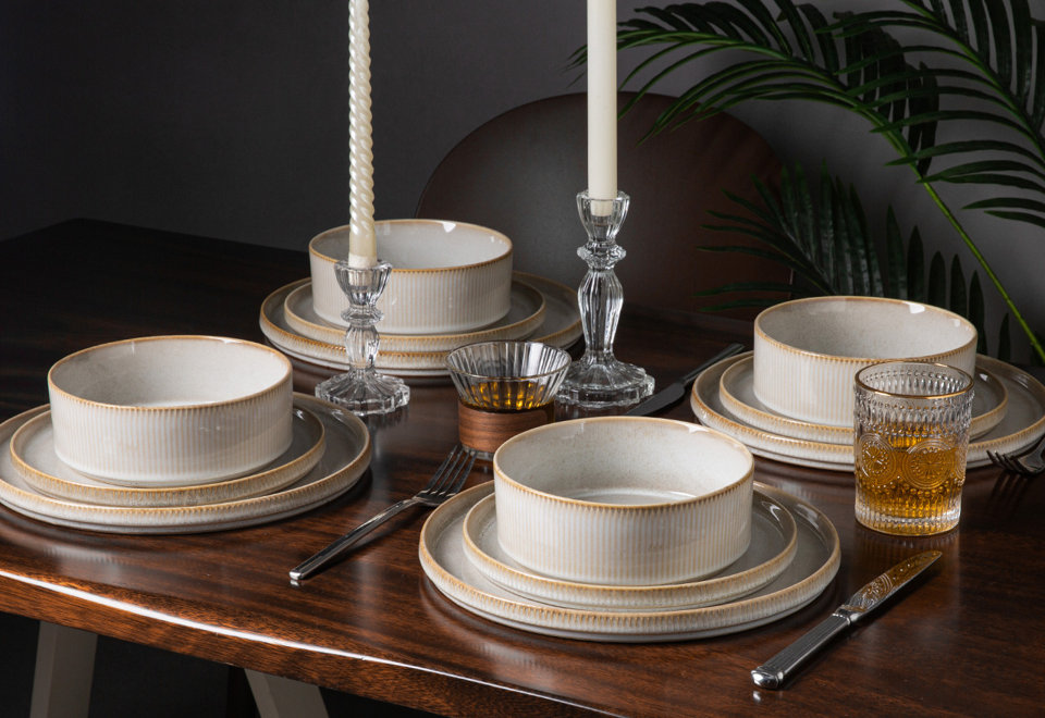 ALOFMO Straight Sided Dinnerware Series