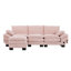 Canapé modulaire modulaire, canapé à assise profonde, canapé en velours côtelé, meubles rembourrés confortables pour salon, appartement, studio, bureau, ayant plusieurs combinaisons-555407960-555407961