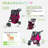 Petique's Durable Folding Standard Stroller - Razzberry-27325024