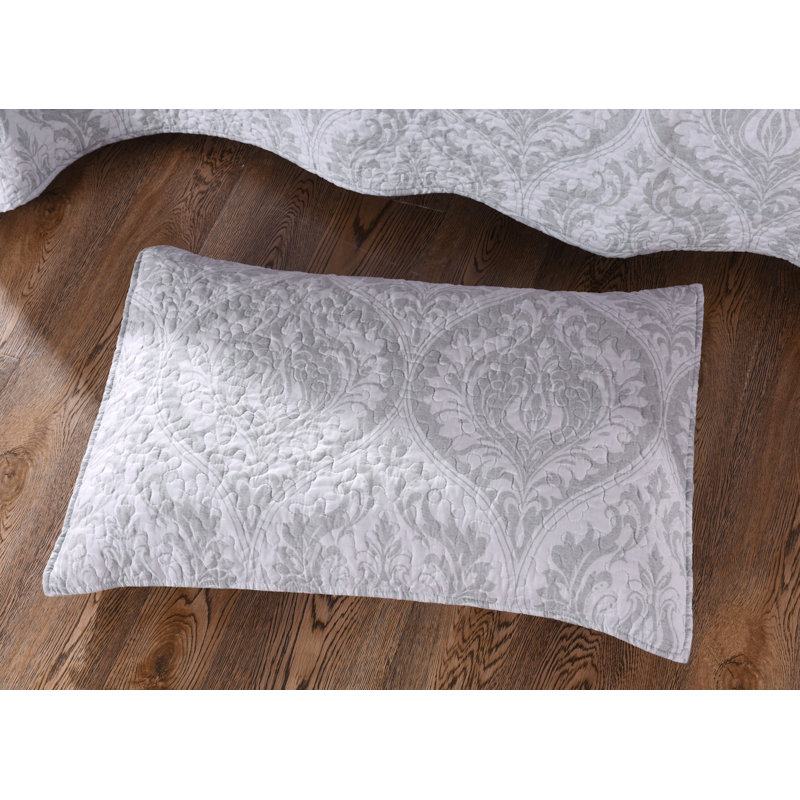 Polyester Standard Damask Sham Set