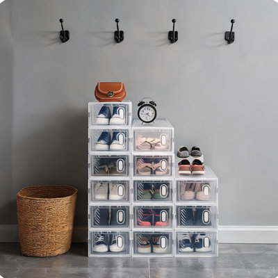 Poids de 3,2 kg du produit: Rangement et organisation à la maison, combinant boîtes de rangement pour chaussures pliables en plastique