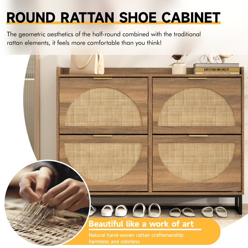 24 Pair Shoe Storage Cabinet | Organize Shoes Easily