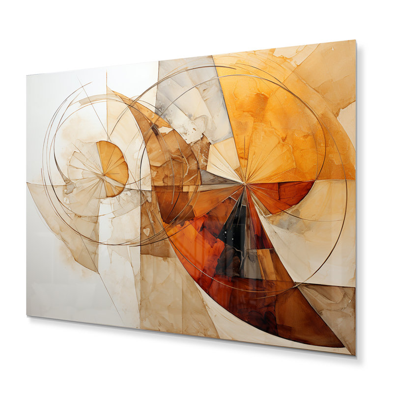 Earthly Tones II - Abstract Spirals, H 12 po x l 20 po x P 1 po