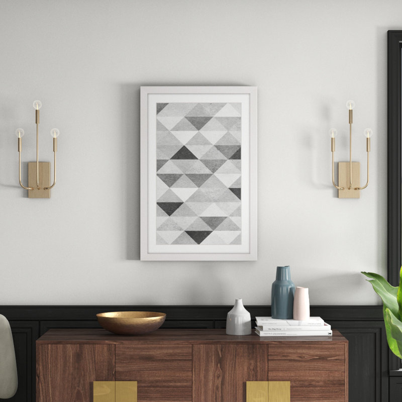 Single Picture Frame Print, 91cm H x 61cm W, White