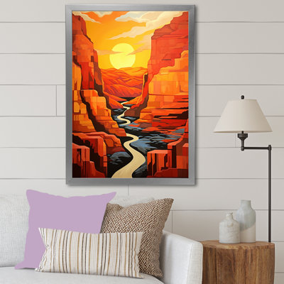 Canyon Canyon Sunset Sunset Bold Landscape I sur toile