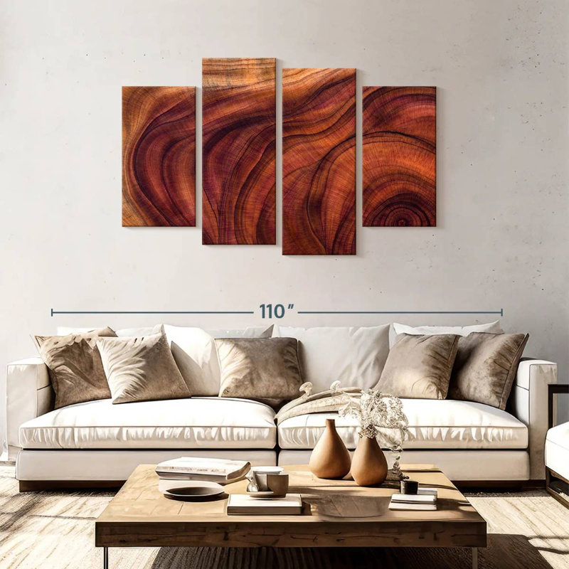 Motif de grain de bois Avery, H 48 po x l 75 po